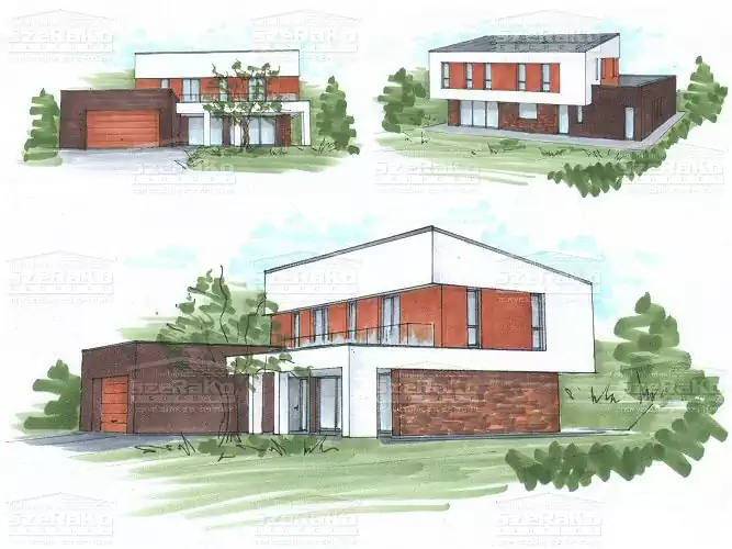 Vázlatterv, vázlattervi térbeli nézet, szabadkézi látványterv