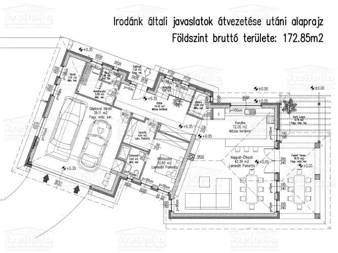 Vázlatterv, vázlattervi alaprajz
