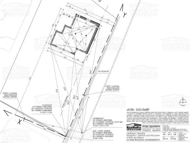 Kitűzési terv - Bejelentési terv