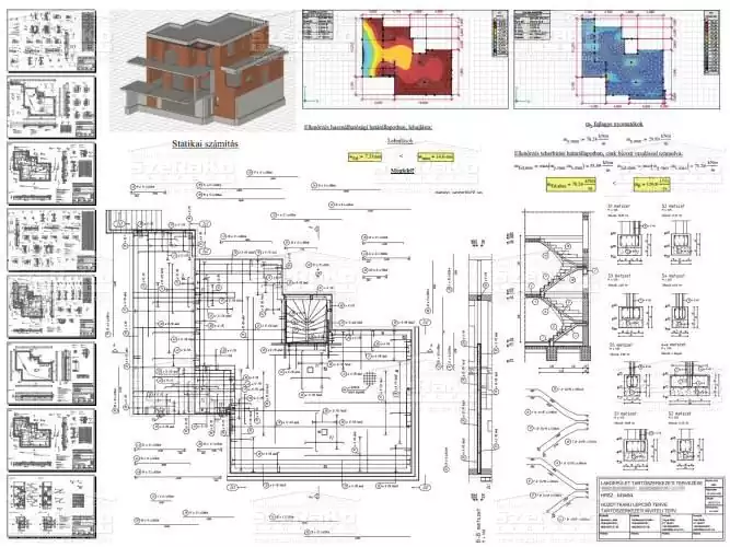 Statikai terv, tartószerkezeti terv - Bejelentési terv