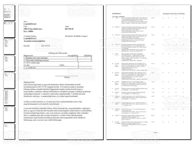 Költségvetési kiírás - Bejelentési terv