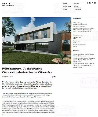 Építészfórum 2020.03. - Fókuszpont - SzeRaKo publikáció (2. kép)