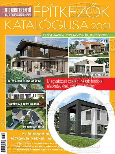 Építkezők Katalógusa 2021 - Fehéren fekete - SzeRaKo publikáció (1. kép)