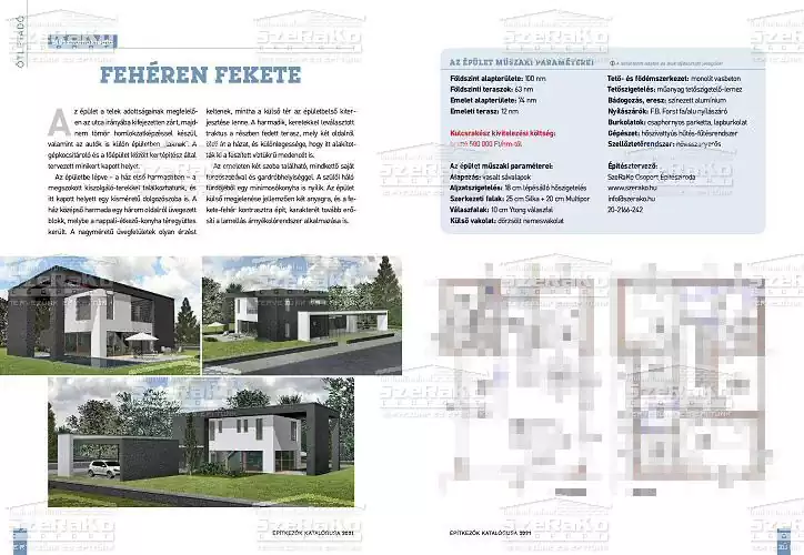 Építkezők Katalógusa 2021 - Fehéren fekete - SzeRaKo publikáció (2. kép)