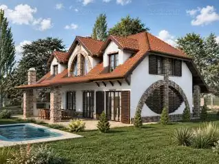 Hagyományos Családi ház, 278m2, Földszint+Tetőtér, Kontytető (Káva) - Előnézeti kép