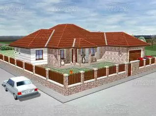 Mediterrán Családi ház, 216m2, Földszint, Kontytető (Etyek) - Előnézeti kép