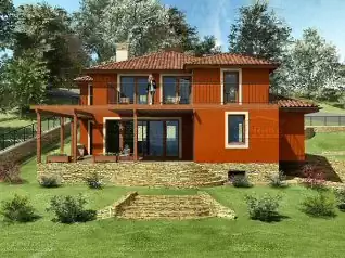 Mediterrán Családi ház, 375m2, Pince+Földszint+Emelet, Kontytető (Nagykovácsi) - Előnézeti kép