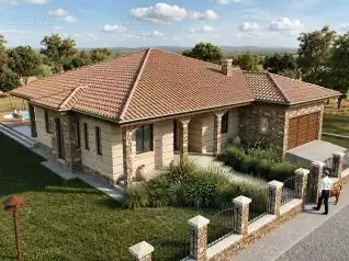 Mediterrán Családi ház, 173m2, Földszint, Kontytető (Nagytarcsa) - Előnézeti kép