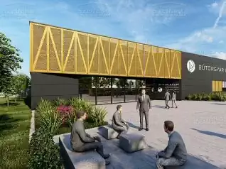 Modern Bútorgyártó üzemcsarnok, 912m2, Földszint, Lapostető (Tatabánya-Ipari park) - Előnézeti kép