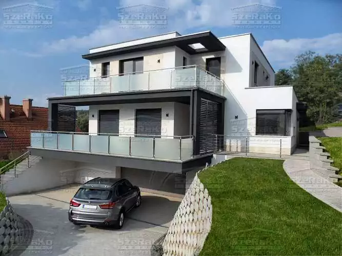 Modern Családi ház, 298m2, Pince+Földszint+Emelet, Lapostető (Budapest-Pesthidegkút) - Elkészült állapot (5. kép)