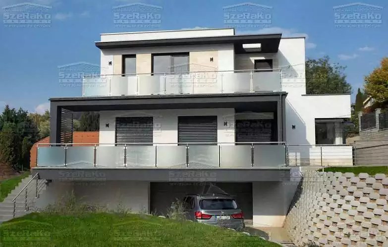 Modern Családi ház, 298m2, Pince+Földszint+Emelet, Lapostető (Budapest-Pesthidegkút) - Elkészült állapot (6. kép)