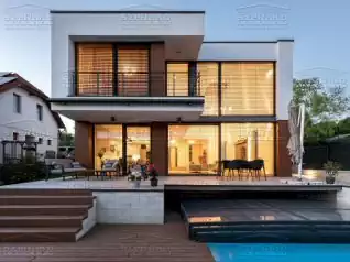 Modern Családi ház, 231m2, Földszint+Emelet, Lapostető (Budapest-Ürömhegy) - Előnézeti kép