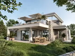 Modern Családi ház, 288m2, Földszint+Emelet, Lapostető (Budapest-Budafok) - Előnézeti kép