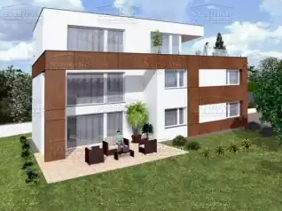 Modern Családi ház, 282m2, Földszint+2 Emelet, Lapostető (Budapest-Sasad) - Előnézeti kép
