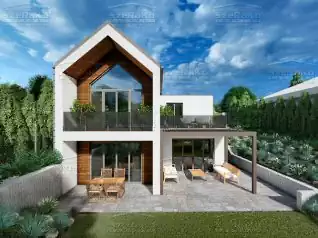 Modern Családi ház, 186m2, Földszint+Emelet, Nyeregtető+Lapostető (Csömör) - Előnézeti kép