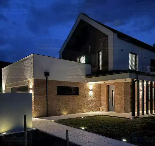 Modern Családi ház, 193m2, Földszint+Emelet, Nyeregtető+Lapostető (Csopak) - Elkészült állapot (2. kép)