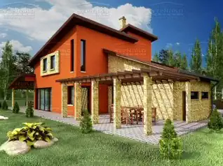 Modern Mediterrán Családi ház, 316m2, Földszint+Emelet, Félnyeregtető (Fót-Fótliget) - Előnézeti kép