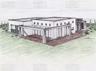 Modern Családi ház, 145m2, Földszint, Lapostető (Piliscsaba-Magdolna-völgy) - Előnézeti kép