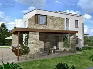 Modern Családi ház, 238m2, Földszint+Emelet, Félnyeregtető (Szendehely) - Előnézeti kép