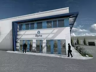Modern Gyártócsarnok és iroda, 617m2, Földszint+Emelet, Lapostető (Mohács-Északi ipari park) - Előnézeti kép