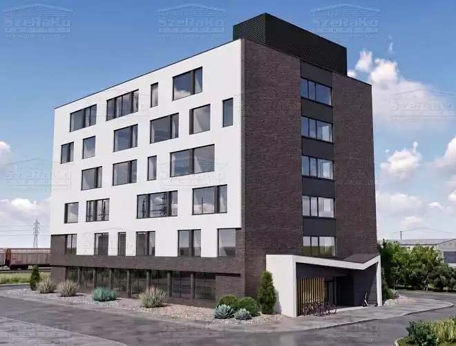 Modern Egyedi Raktárépület, 2650m2, Földszint+5 Emelet, Lapostető (Budapest-Gubacsidűlő) - Emeltszintű látványterv (4. kép)