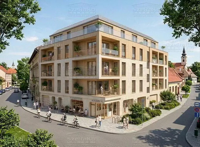 Modern Társasház, 1970m2, Földszint+3 Emelet, Lapostető+Nyeregtető (Szeged) - Emeltszintű látványterv (3. kép)